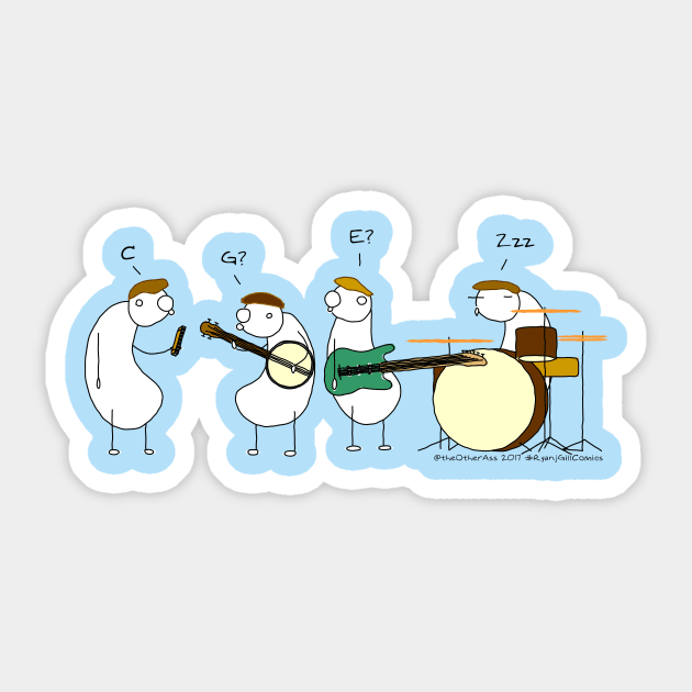 The Key to a Good Jam Sticker by RyanJGillComics